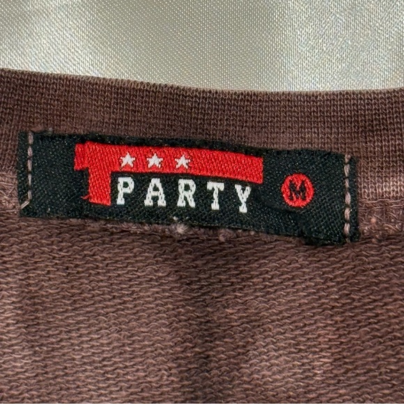 T Party Tie Dye Mini Dress Vintage Y2K Medium Boho Chic Pocket Tank Retro Hippie - Picture 5 of 10